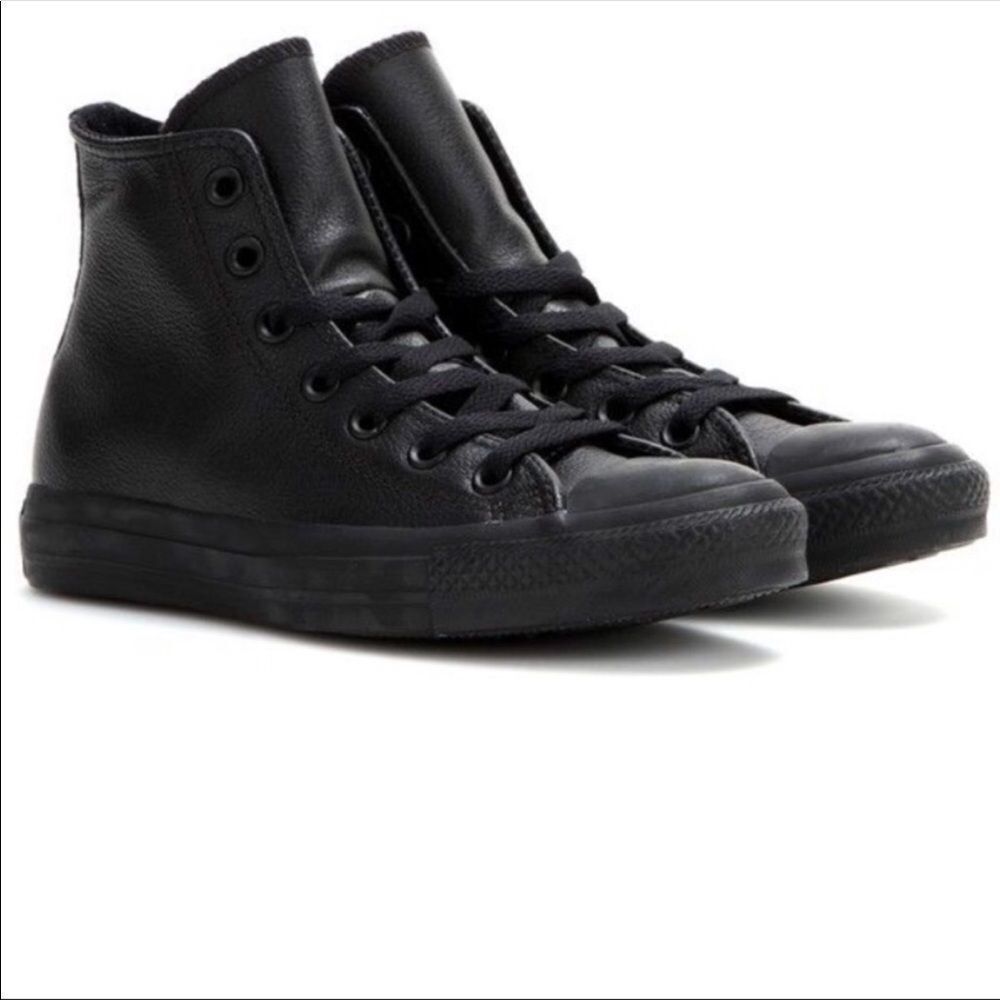 Converse Black Rubber High Top Sneakers Sz 7